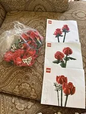 LEGO Botanicals: Bouquet of Roses Used , With Manuals