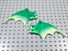 LEGO Lot of 2 Ninjago Green Dragon Wings Animal Minifig BS
