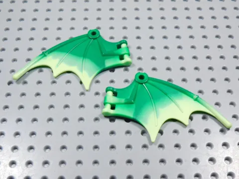 LEGO Lot of 2 Ninjago Green Dragon Wings Animal Minifig BS