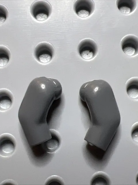 LEGO 981 982 Dark Bluish Gray Minifigure Replacement Arms x2 1 Pair Left Right