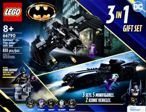 LEGO Batman vs The Joker Gift Set 66790 3 in 1 Walmart Exclusive NEW Sealed