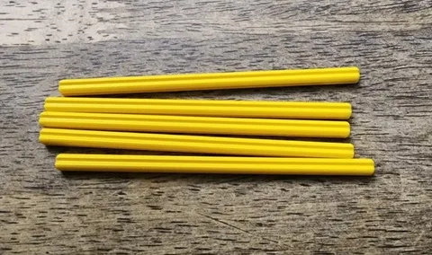 LEGO Yellow Technic, Axle 11L. QTY 5. Part No. 23948.