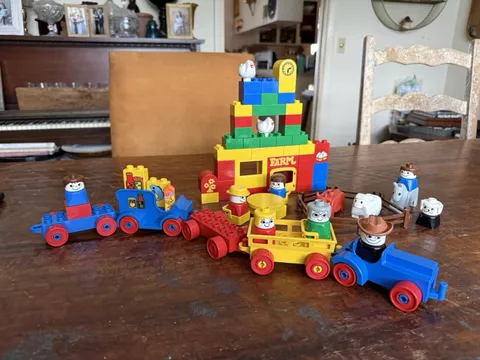 1980s LEGO DUPLO Farm Set Interlego Building Toys Vintage Set Building Blocks