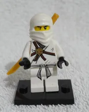 LEGO Ninjago Zane Minifigure njo0001 The Golden Weapons White Ninja