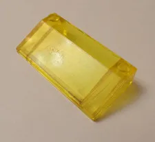 Lego x1 Trans Yellow 3x6x1 Slope 33° Windscreen, Inner Walls, 3939 (028-221)