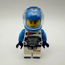 LEGO CITY  cty1697 - Astronaut w/ Blue helmet & backpack, White suit - 1pc