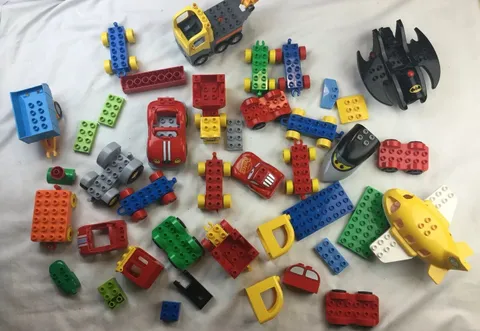 LEGO DUPLO Lot of Various Vehicles Trucks Airplane Cars Van Bus 4+ Lbs
