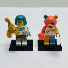 Lego Blind Bag Series 19 - Bear Costume Guy & Mummy Queen Complete CMF 71025