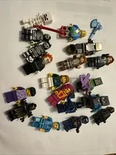 LEGO Lot of 18 Miscellaneous Minifigures Marvel, Minecraft & Others W/Accessory