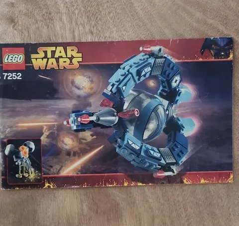 LEGO Star Wars Droid Tri-Fighter 7252 Illustrated Manual Booklet 2005