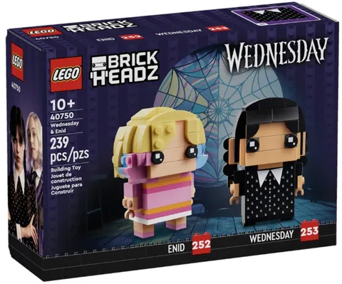 LEGO BrickHeadz 40750 Wednesday & Enid Netflix Addams New Sealed Safe Shipping