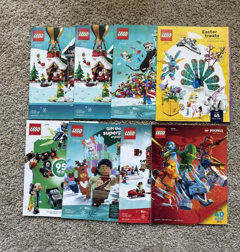 LEGO Shop at Home 2023-2024 Lot Of 8 Catalogs Holiday Ninjago Spring
