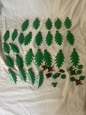 LEGO Vintage Plant Palm Tree Leaves and accessories lot of 25+