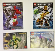 Lego Hero Factory Bionicle Instruction Manuals 6218 7117 6202 44016 Rocka Gresh