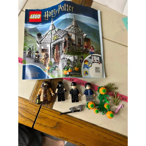 LEGO Harry Potter Hagrid's Hut 75947 Minifigures & Instructions