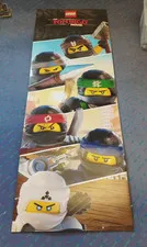 LEGO Ninjago Movie Pillar Advertising Sign Store Display Floor Stand RARE Promotional