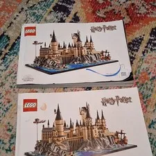 LEGO Harry Potter Hogwarts Castle and Grounds Manual Booklets 1 & 2, Illustrated
