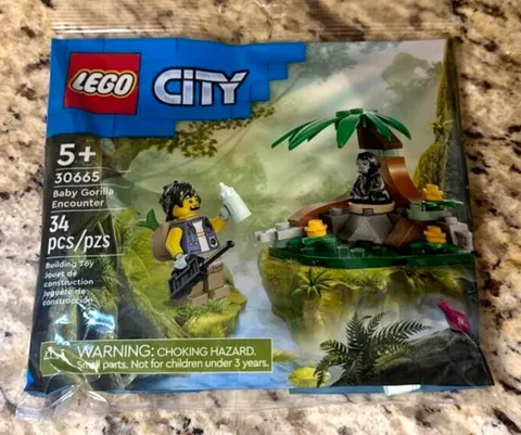 LEGO City 30665 Baby Gorilla Encounter New Sealed Polybag Set New