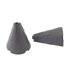 2 NEW LEGO Tower Roof 2 x 4 x 4 Half Cone Shaped,Roof Tiles Dark Bluish Gray