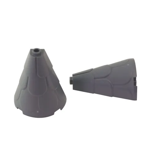 2 NEW LEGO Tower Roof 2 x 4 x 4 Half Cone Shaped,Roof Tiles Dark Bluish Gray