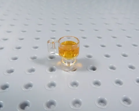 LEGO Trans Clear Cup w/ Orange Liquid Minifig AZ