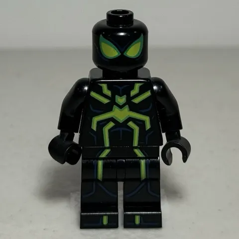 LEGO Spider-Man Minifigure Black Suit w/ Green Spider Emblem