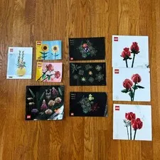 LEGO FLOWERS Instruction Manuals Lot - No Bricks Included