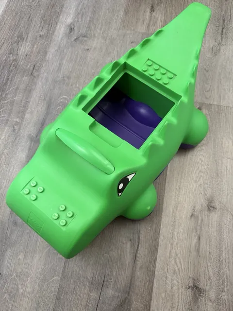 LEGO Duplo Block-O-Dile Alligator Vacuum Sweeper Storage Crocodile Dinosaur 2004
