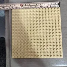 Genuine LEGO Khaki Beige Plate 16x16 Stud Baseplate Part 91405 5x5 Building