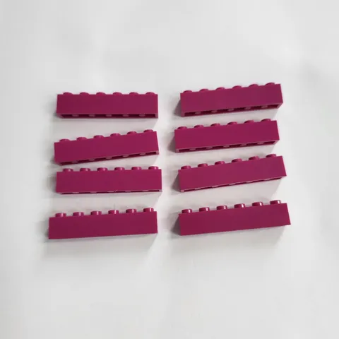 LEGO Parts Magenta Brick 1 x 6 No 3009 QTY 8