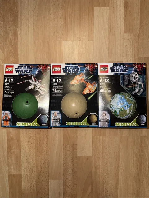 Lego Star Wars Planet Series #2 All 3 Sets: 9677, 9678, 9679  Retired 2012 NISB