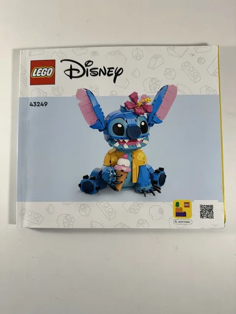 LEGO Disney Stitch Manual Only 43249 Illustrated Instruction Manual Booklet 2024