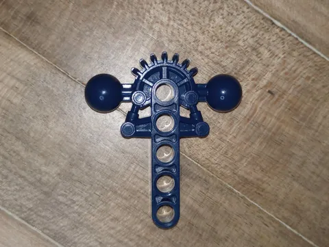 One Bionicle Dark Blue Low Torso 47306 Genuine Lego part hips 7 tooth half gear