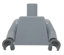 New LEGO Minifigure Torso Plain Medium Stone Gray light bluish gray blank grey