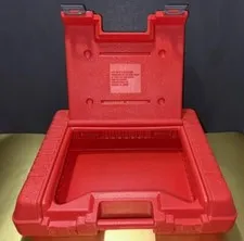 LEGO Vintage 1985 Red Interlego Hard Plastic Portable Carrying Storage Case USA