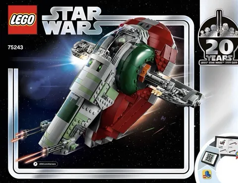 LEGO Star Wars Slave 20th Anniversary  instructions manual #75243 Year: 2019