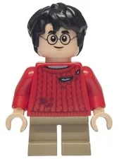 LEGO® Minifig hp610 - Harry Potter - Red Torn Sweater