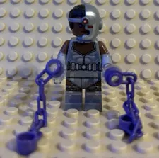 LEGO Cyborg CMF w/ Purple Chain Accessories