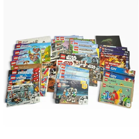 Lot LEGO Instruction Manual Star Wars Minecraft Technic Creator Marvel Mixed
