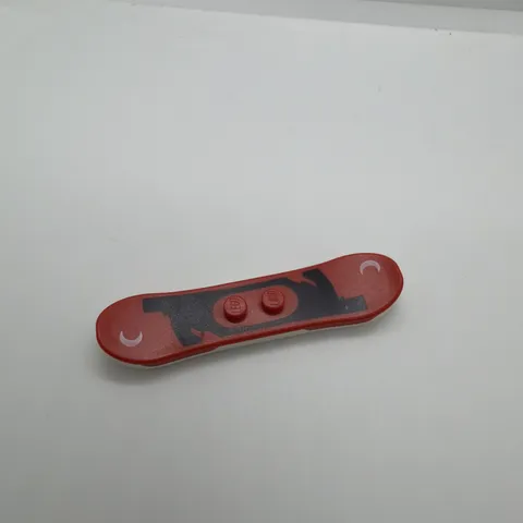 Lego Snowboard Part No 46203c01pr0002. Red & Black