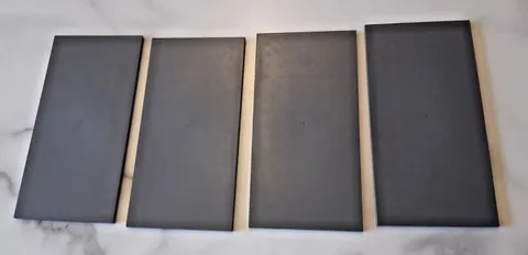 4 LEGO 7X16 Tile Smooth Flat Plate Grey  Lego