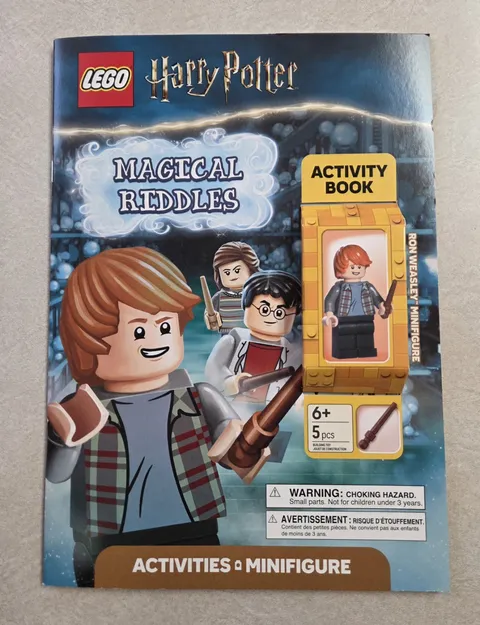 LEGO Harry Potter Magical Riddles Activity Book & Ron Weasley Minifigure