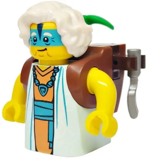 LEGO® Minifig drm064 - Mrs. Castillo - Backpack with Plant and Fork
