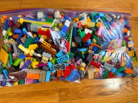 2 Bags Mixed Building Bricks / LEGO-Compatible Blocks – 3 lb 12 oz Lot