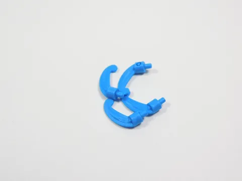LEGO Lot of 4 Dark Azure Hat Feather w/ Pin Accessory Minifig S9