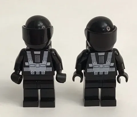 LEGO Blacktron I Minifigure sp001 Space Astronaut Vintage Original Lot of 2