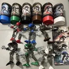 All 6 Lego Bionicle RAHKSHI (8587 ~ 8592) 100% Canisters Instructions Kraata A+
