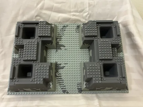 LEGO Raised Baseplate 32x48x6 Rock Raiders Stone Pattern