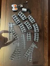 Lego Train Tracks Lot | With Battery, Reciver, Controller | 45 Pieces
