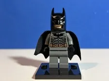Lego Batman DC Minifigure BAT024 Batman Dark Bluish Gray Suit Black Mask